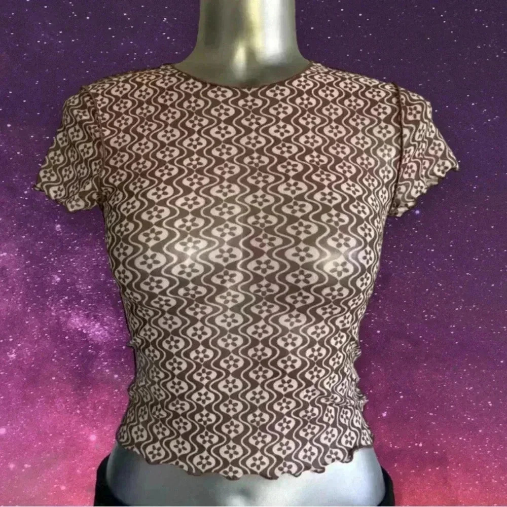 Free | Mesh Crop Top